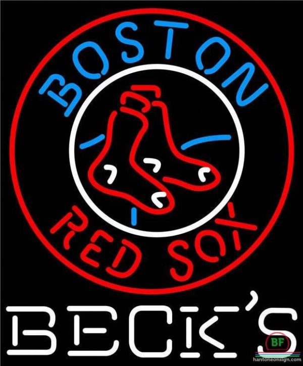 Becks Boston Red Sox Neon Sign MLB Teams Neon Light – DIY Neon Signs ...