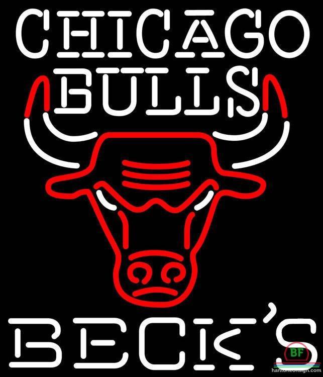 chicago bulls neon logo