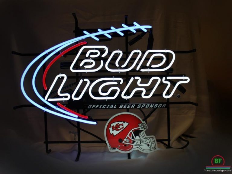 Bud Light Kansas City Chiefs Helmet Neon Sign Teams Neon Light – DIY ...