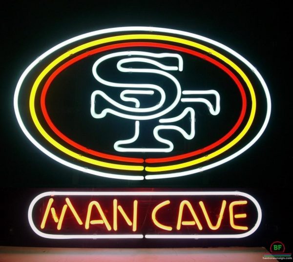 Man Cave San Francisco 49ers Neon Sign Nfl Teams Neon Light Diy Neon