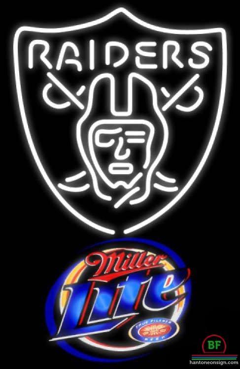 RAIDERS MODELO LED NEON WHITE LIGHT SIGN 8x12 for Sale in Whittier