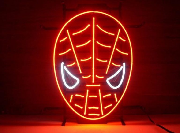 Red Spiderman Neon Sign – DIY Neon Signs – Custom Neon Signs