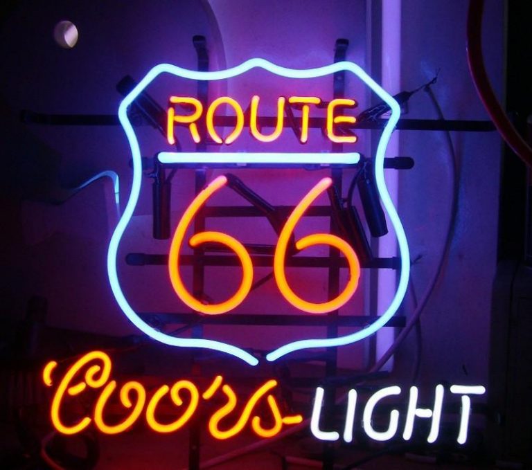 Route 66 Coors Neon Sign DIY Neon Signs Custom Neon