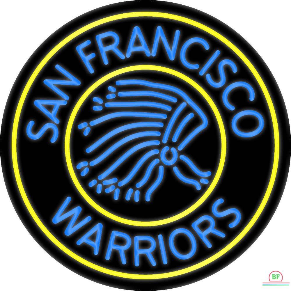 warriors neon light