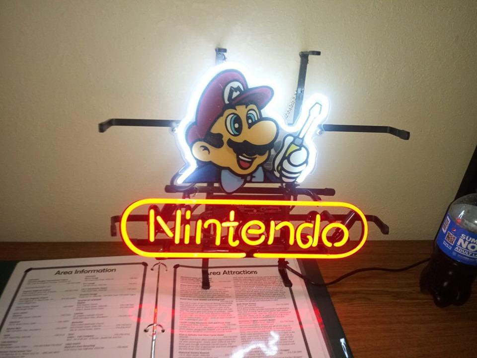 Nintendo Repair Service Neon Sign